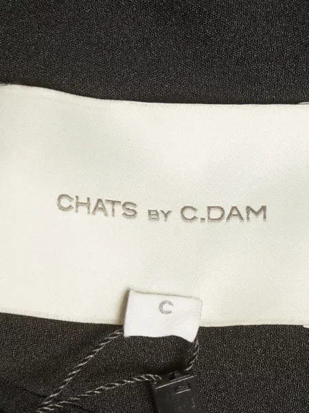 Rochie Chats By C.dam cu volane cu umerii deschiși negru