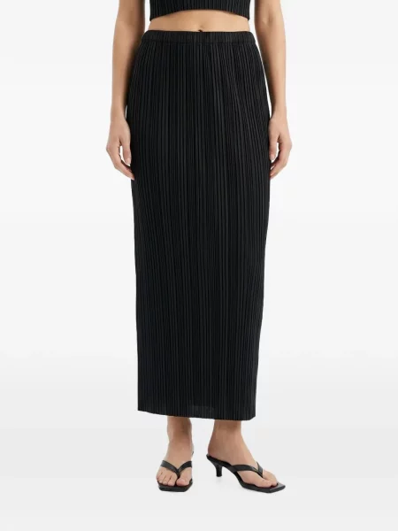 Fustă midi Issey Miyake negru