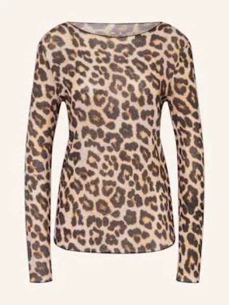 Grace Koszulka Z Długim Rękawem braun beżowy