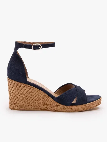 Замшеві .Босоніжки RYLKO синій