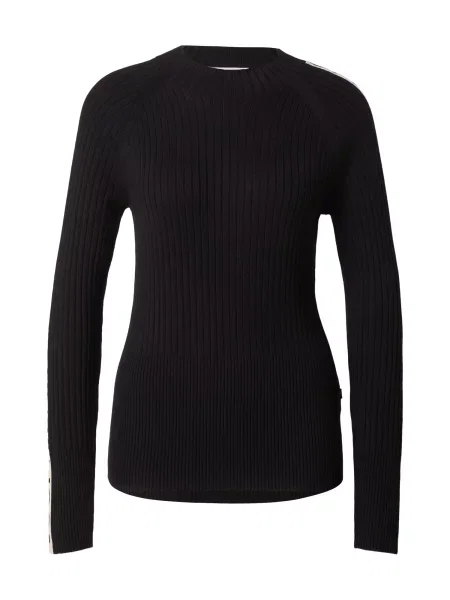 JOOP! Jeans Pulover Kopala negru alb
