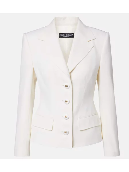 Geacă Dolce&gabbana de lână alb