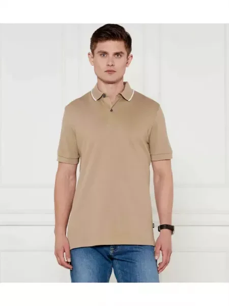 BOSS BLACK Polo H-Prout 59 | mercerizat negru