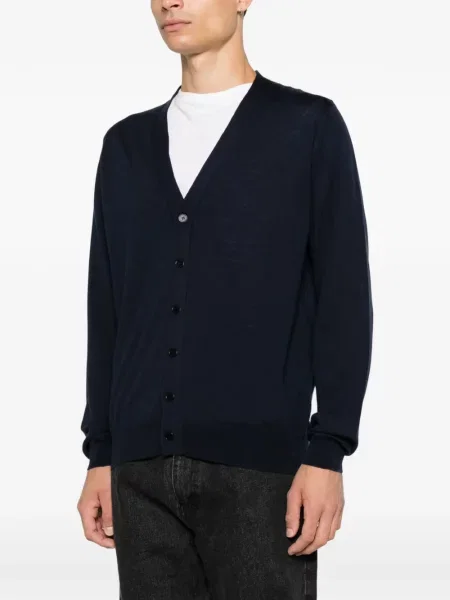 Kardigan John Smedley s V-izrezom plava