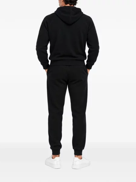 Pantaloni Franzese Collection de lână alergare negru