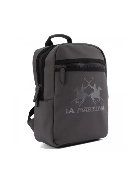 Torba La Martina z logo szara