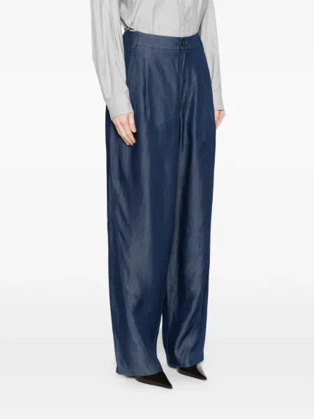Pantaloni Darkpark plisate albastru