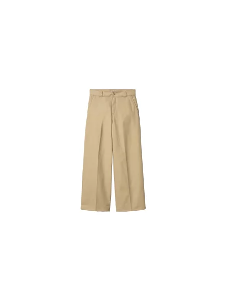 Carhartt WIP W Craft Pant Leather Kobiety Spodnie Carhartt WIP Jasnobrązowy Size: 28