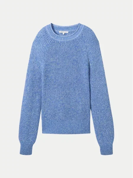 TOM TAILOR DENIM Megztinis margai mėlyna