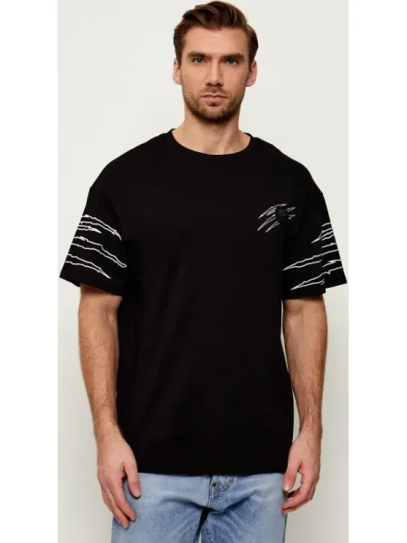 Plein Sport Tricou Outline Scratch negru