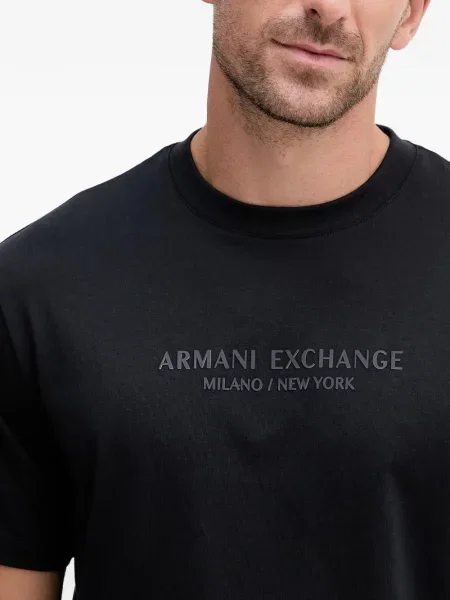 Tricou Armani Exchange cu imagine negru