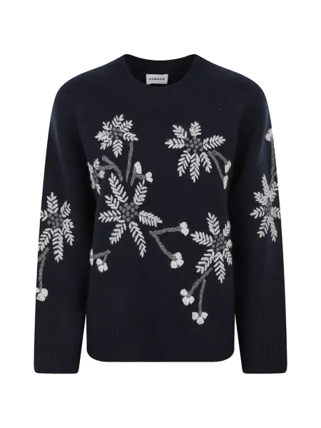 Pulover P.a.r.o.s.h. cu model floral albastru