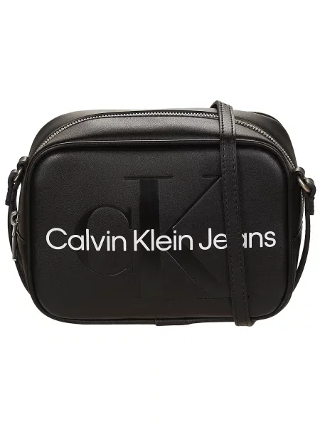 Calvin Klein Jeans Torba preko ramena / bijela crna