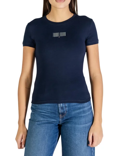Koszulka Tommy Hilfiger Jeans niebieska