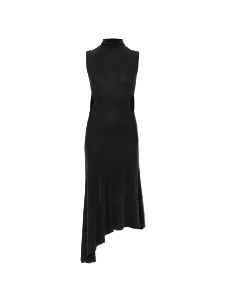 Rochie midi Off-white asimetrică alb