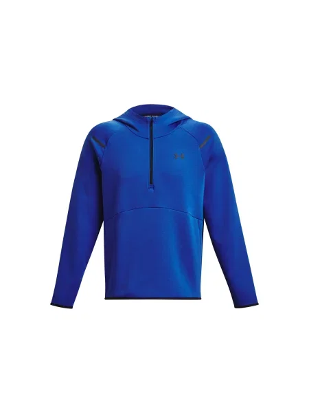 Суичър с качулка Under Armour с качулка синьо