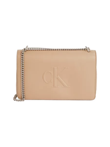 Calvin Klein Τσάντα ώμου γκριζομπέζ μπεζ