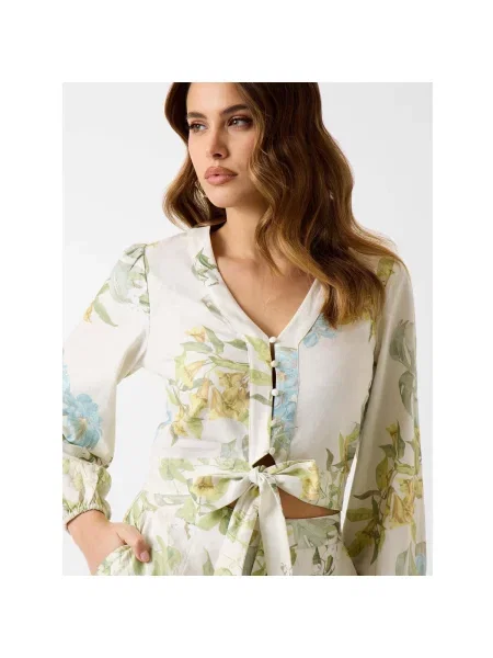 GUESS De in bluză SHIRLEY | Cropped Fit verde