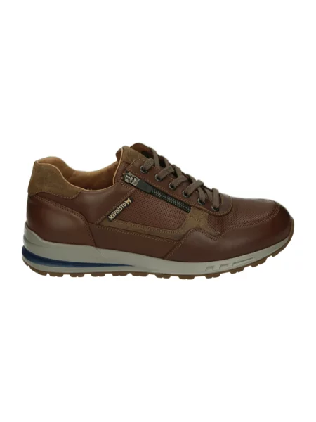 Sneakersy Mephisto zamszowe casual brązowe