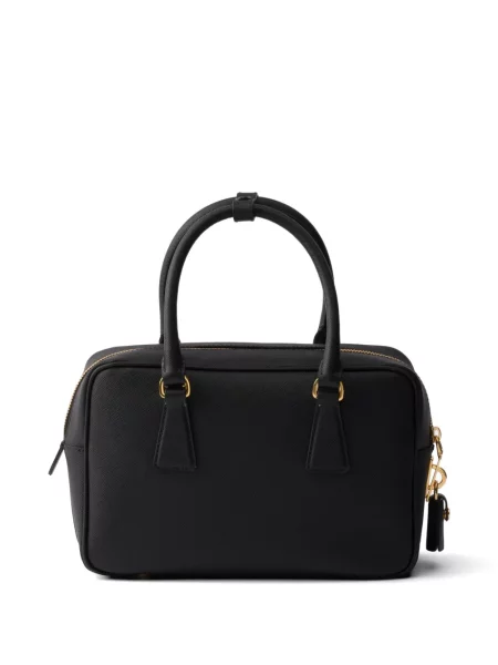 Top Prada din piele negru