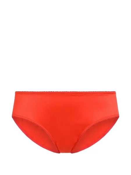 Chiloți briefs Dolce & Gabbana din satin roșu