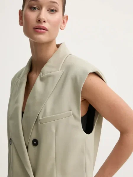 IRO kamizelka wełniana beżowa