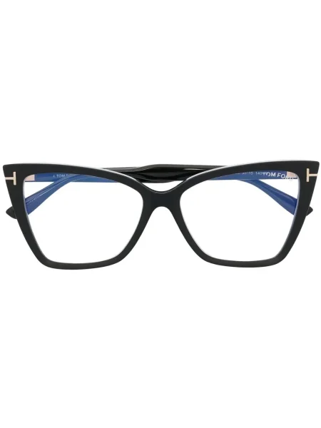 Ochelari de soare Tom Ford Eyewear cu imprimeu geometric negru