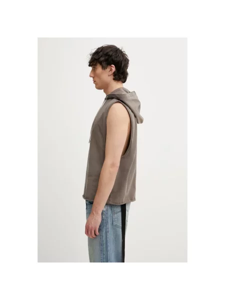 Bluza z kapturem Rick Owens brązowa
