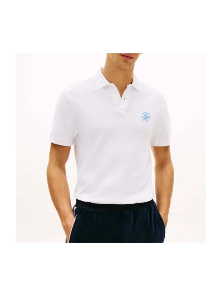 Tricou polo Tommy Hilfiger alb