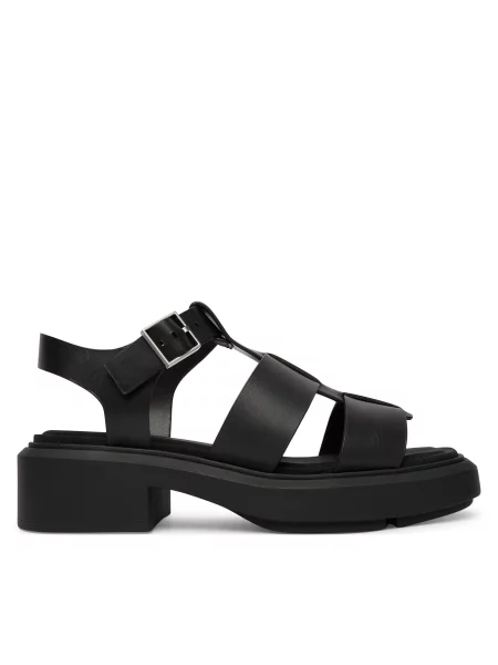 Sandale Calvin Klein Chunky Sandal Fisherm Lth negru