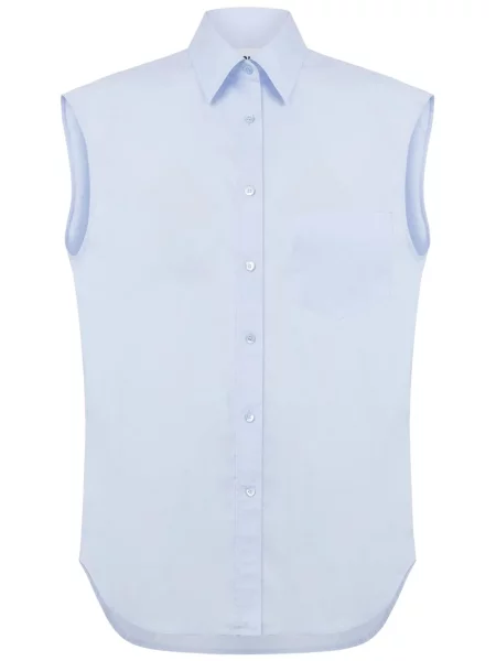 Cămașă Moschino fără mâneci albastru