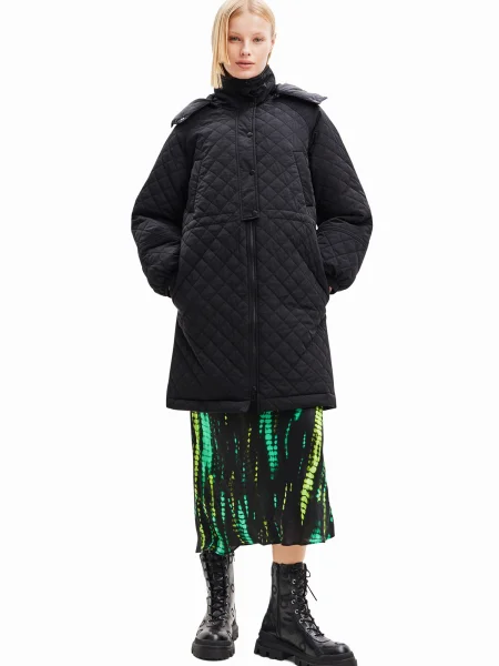 Desigual Palton de primăvară-toamnă negru
