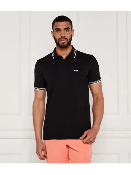 BOSS Tricou Paul / alb negru