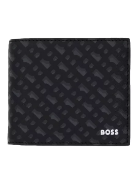 Portfel Boss skórzany czarny