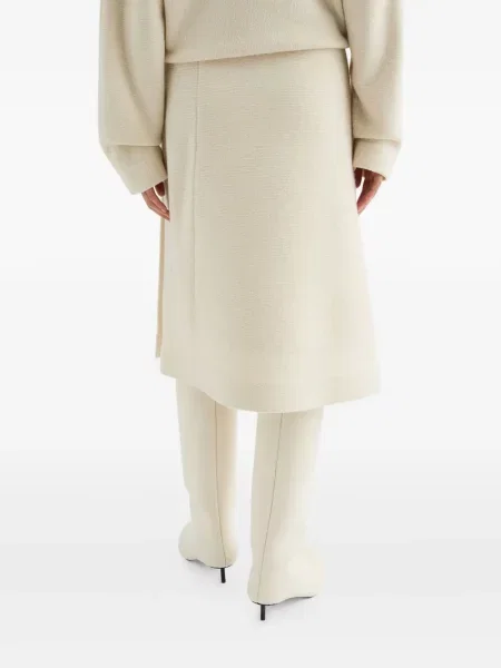 Fustă midi Jil Sander până la genunchi