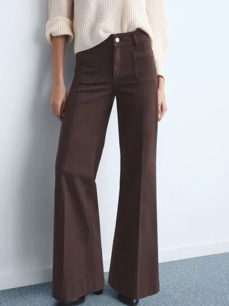 Джинси кльош MANGO коричневий