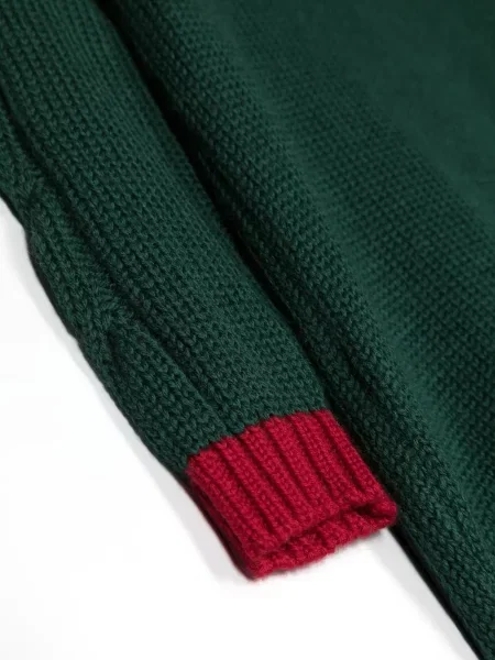 Sweter dziecięcy La Stupenderia zielony