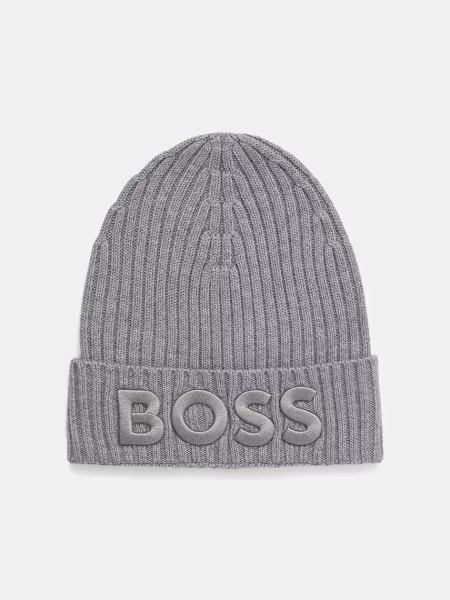 Вълнена шапка BOSS черно