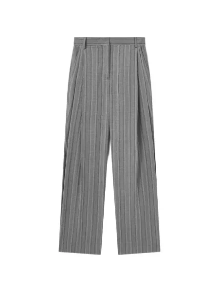 Pantaloni croiți Stella Mccartney cu dungi gri