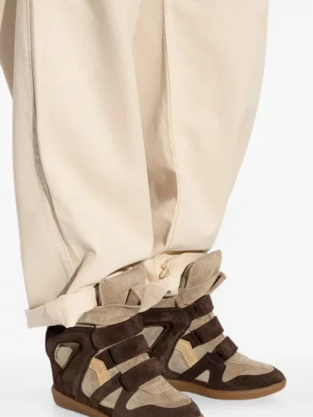 Sneakers Isabel Marant σουέντ καφέ