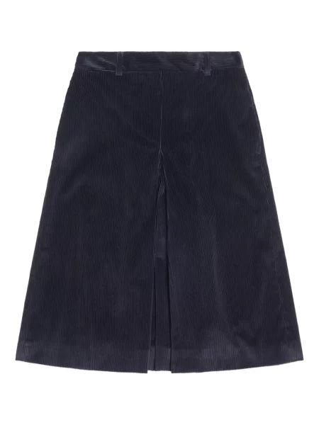 Spódnica midi Max Mara do kolan niebieska