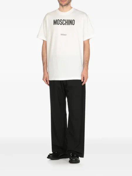 Tricou Moschino cu imagine alb