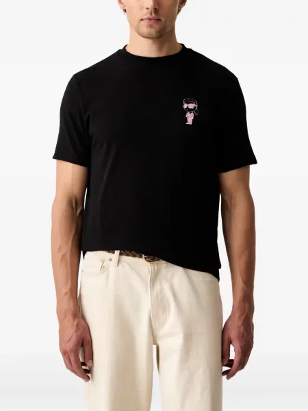 Tricou Karl Lagerfeld cu imagine negru