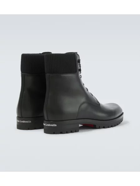 Botine Christian Louboutin din piele negru