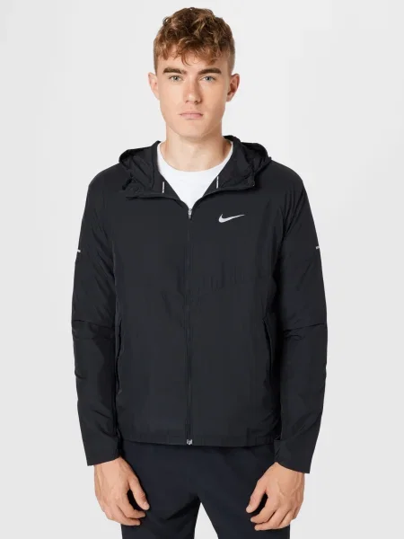 NIKE Jachetă de trening negru alb