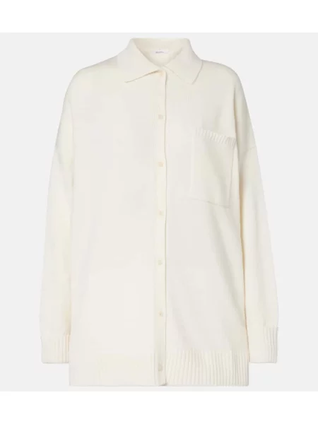 Cardigan Max Mara din cașmir alb