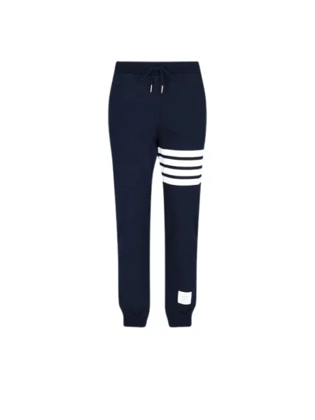 Spodnie dresowe Thom Browne z logo niebieskie