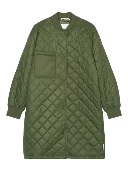 Pikowany płaszcz Marc O'polo zielony