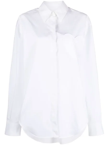 Koszula Moschino Jeans w serca biała