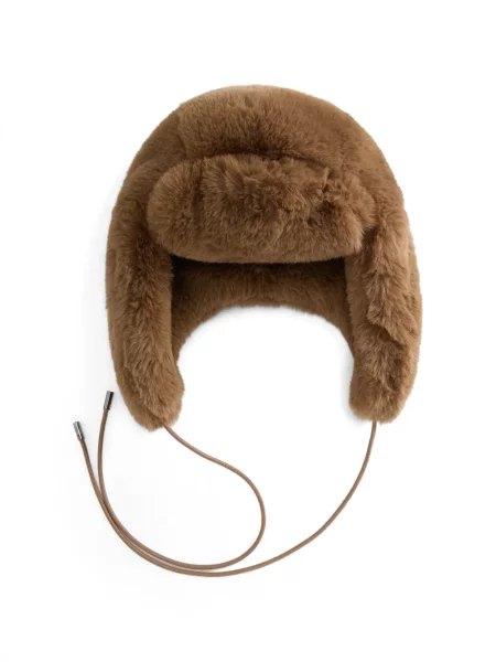 Căciulă Woolrich cu blană maro